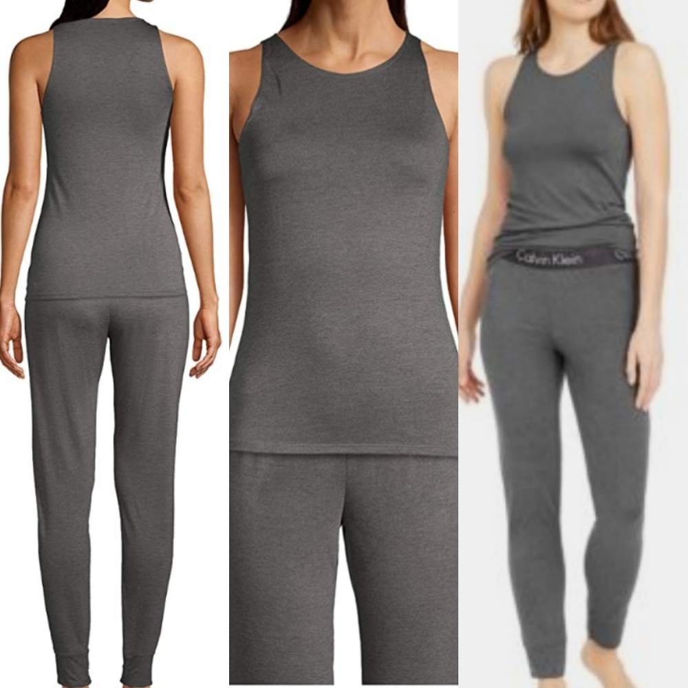 Women’s Calvin Klein 2-pc Pajama Set Gray SMALL
